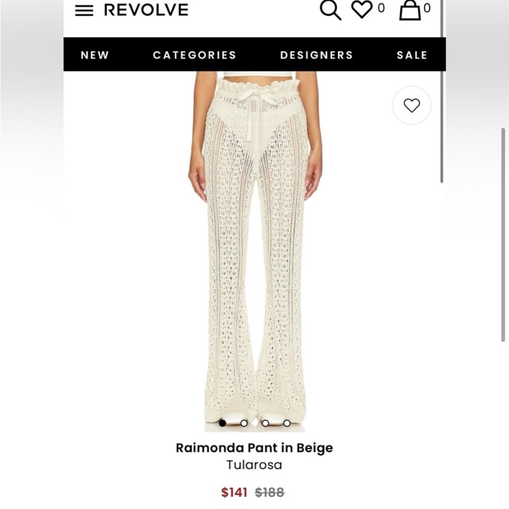 Tularose Raimonda Pant in Beige